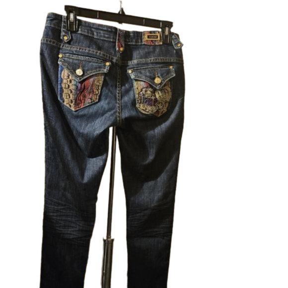 Coogi Dark Wash Flap Pocket Jeans NWT - Picture 1 of 5